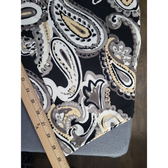 Isaac Mizrahi Live! Women's Paisley Printed Pull On Palazzo Wide Leg Pants SZ LG - Picture 9 of 11